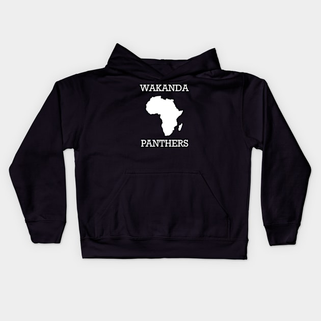 Wakanda Panthers Kids Hoodie by JevLavigne